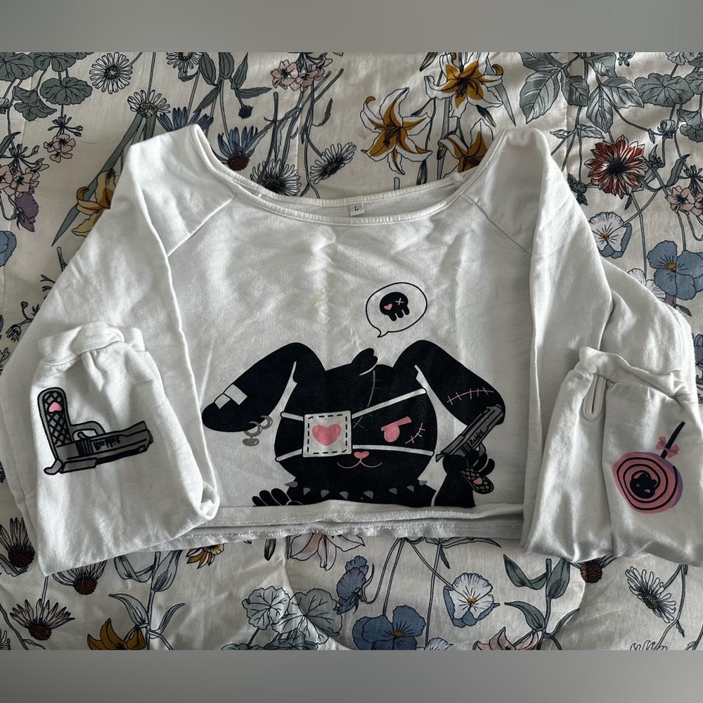 Long sleeve crop top